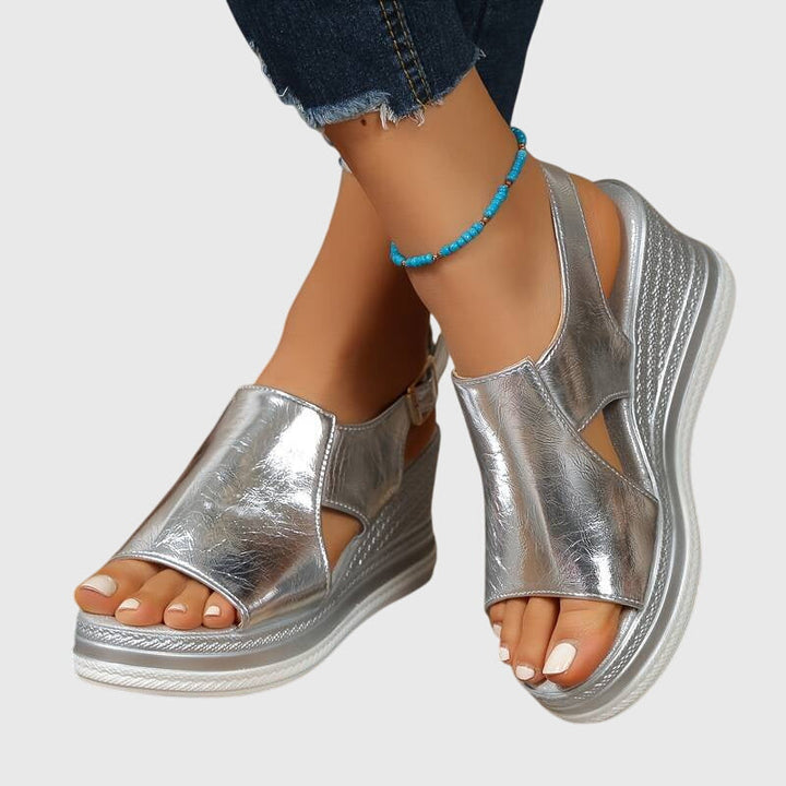 Veronica | Premium Ortopedisk Sandal med Öppen Tå
