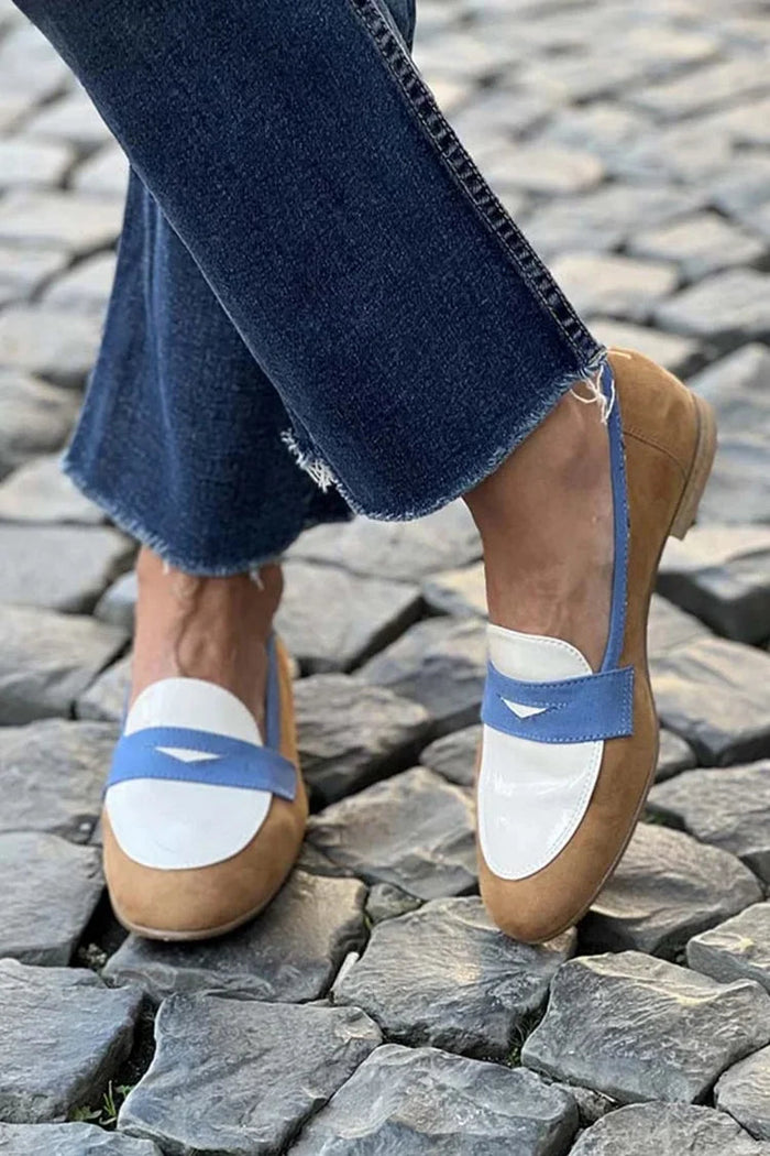Delaney | Elegant Färgblock Premium Loafers