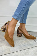 Darlene | Stiliga Slingback Klackar med Leopardtryck