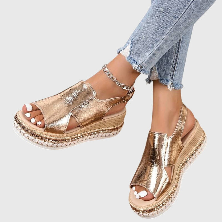 Veronica | Premium Ortopedisk Sandal med Öppen Tå