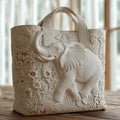 Patricia | Elegant Elefant Konst Tote Väska
