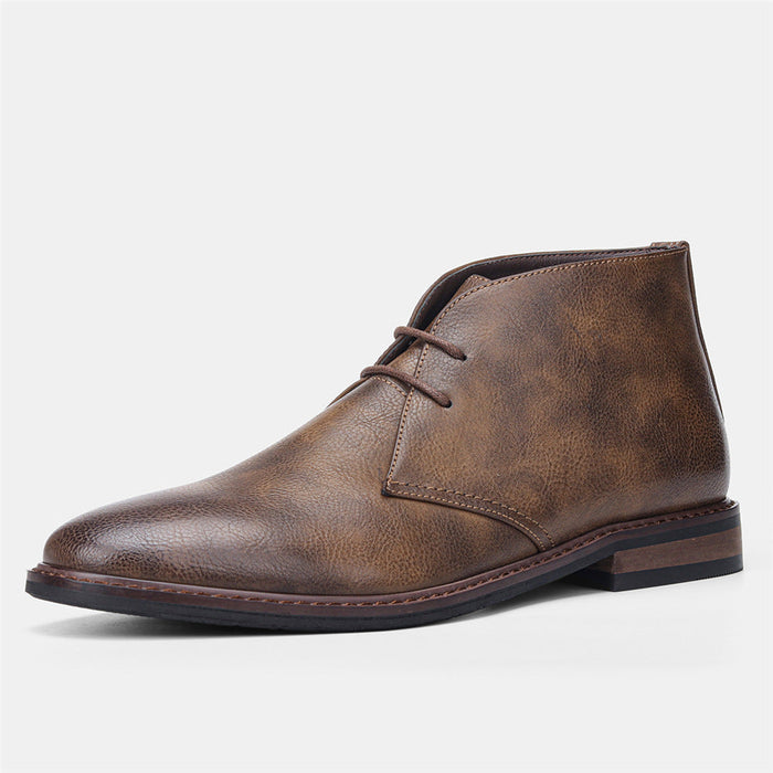 Herr Desert Boots med Snörning och Låg Skaft