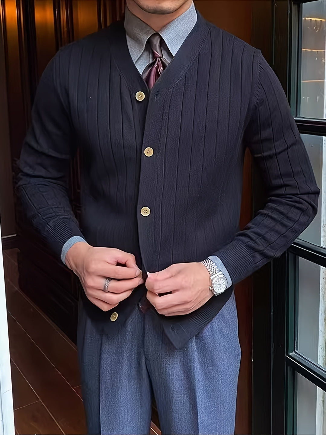 Oliver | Klassisk Knapp-up Cardigan