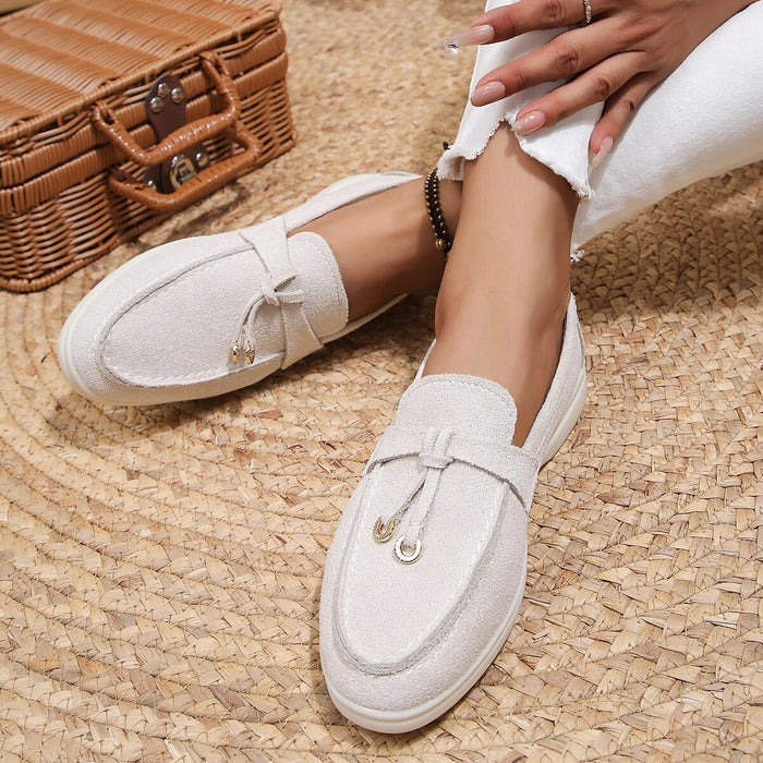 Dam Loafers med Mjuk Sula och Metalldetalj
