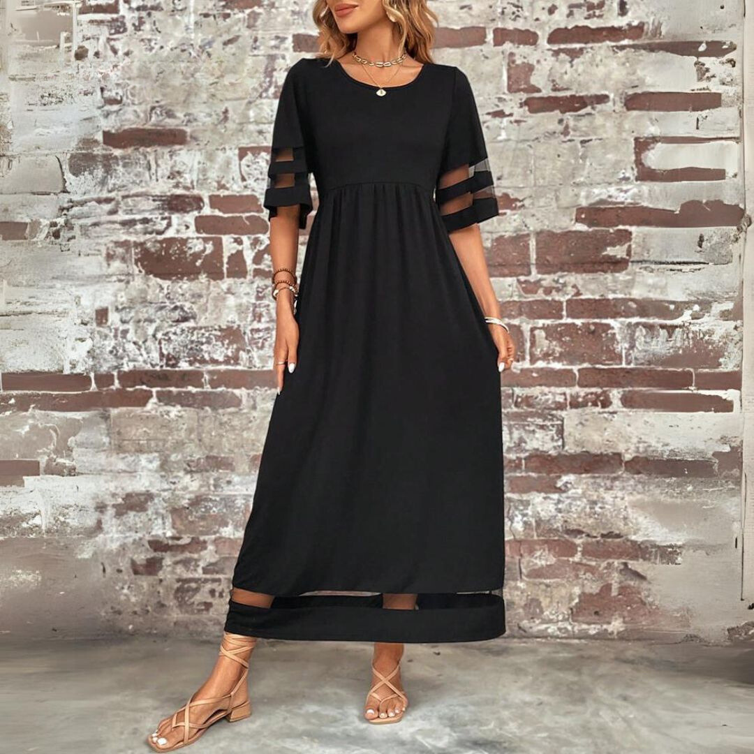 Aubrey | Elegant Midiklänning med Tummy-Smoothing