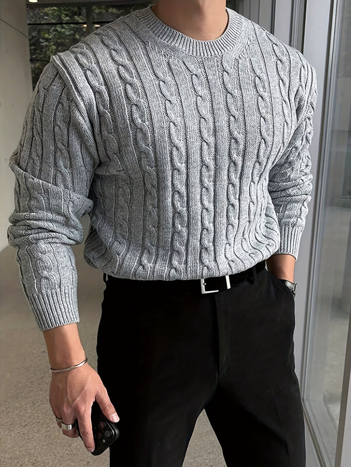 Preston | Twisted Cable Pullover Tröja