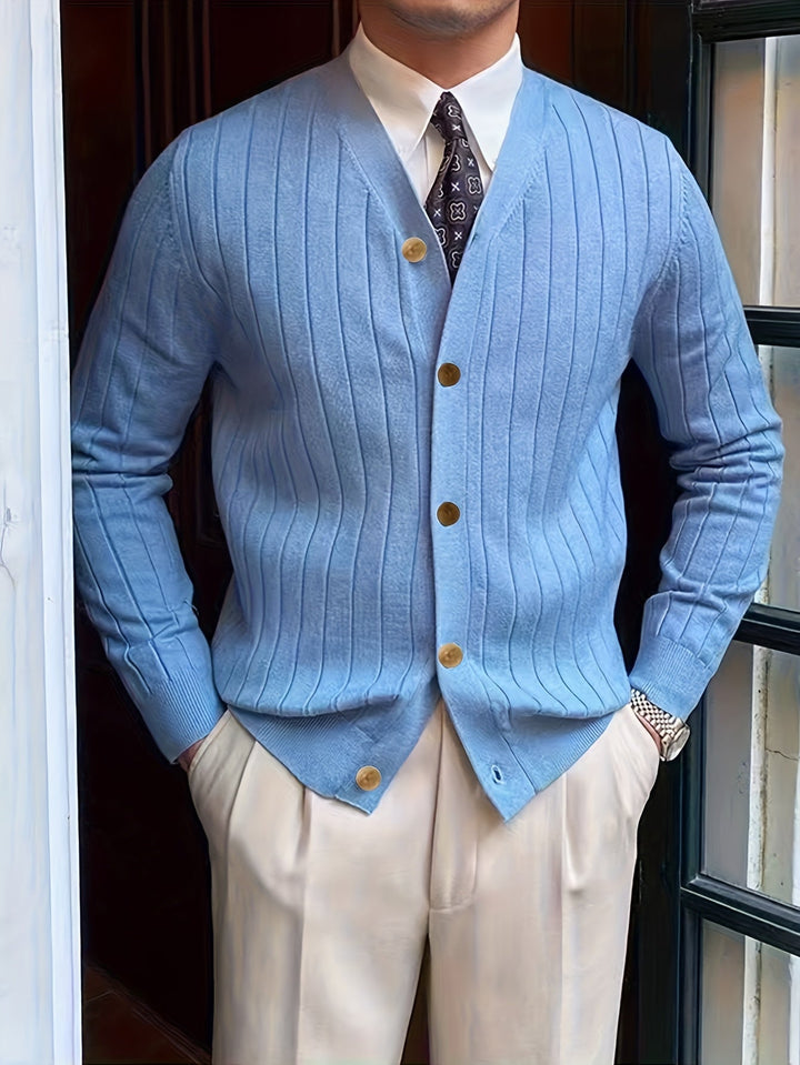 Arthur | Ribbade Knapp-up Cardigan