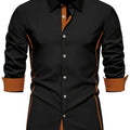 Anthony | Kontrast Trim Button-Up Skjorta