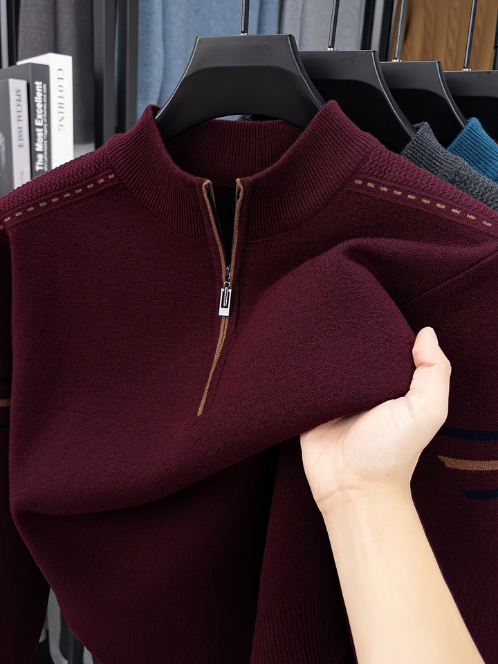 Nathan | Halvdraget Mock Neck Tröja