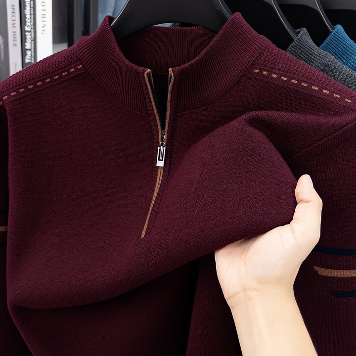 Nathan | Halvdraget Mock Neck Tröja