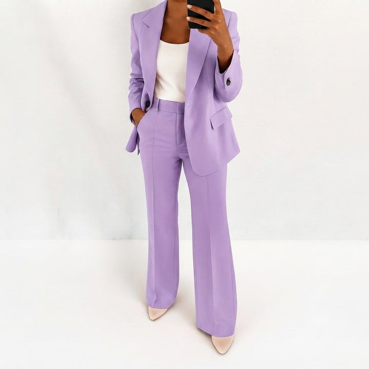 Ava | Chic Tvådelad Blazer &amp; Byxset