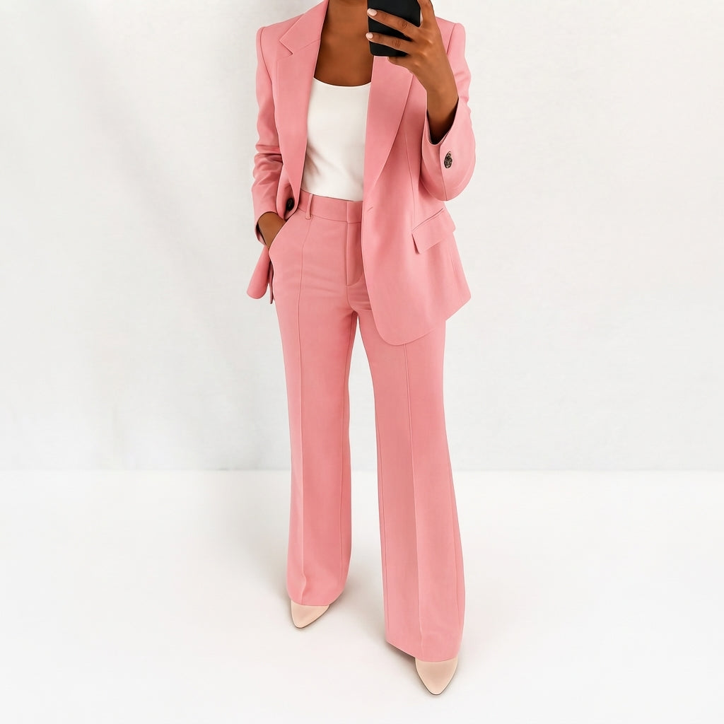 Ava | Chic Tvådelad Blazer &amp; Byxset