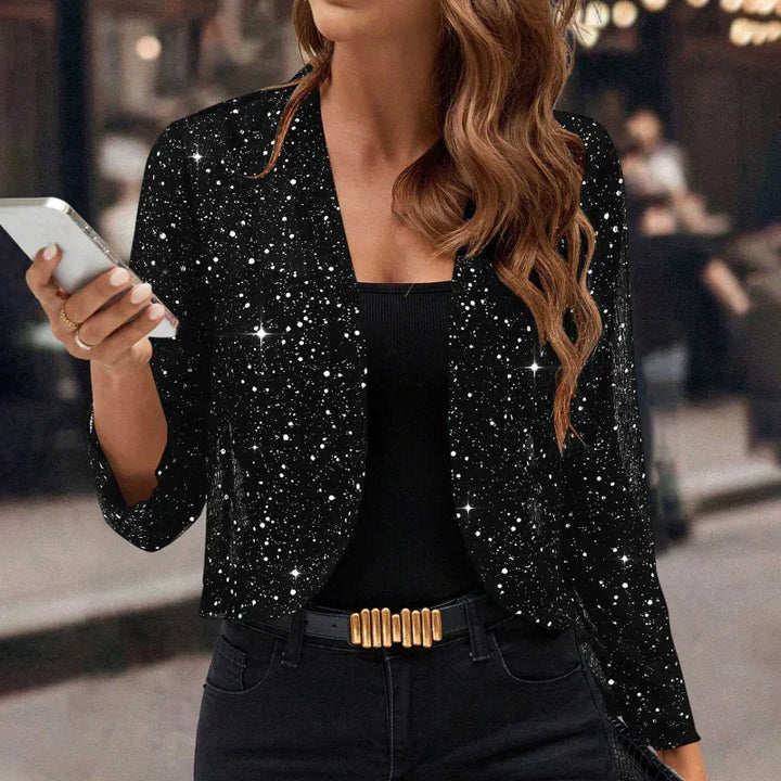 Elaine | Shimmer Cropped Jacket