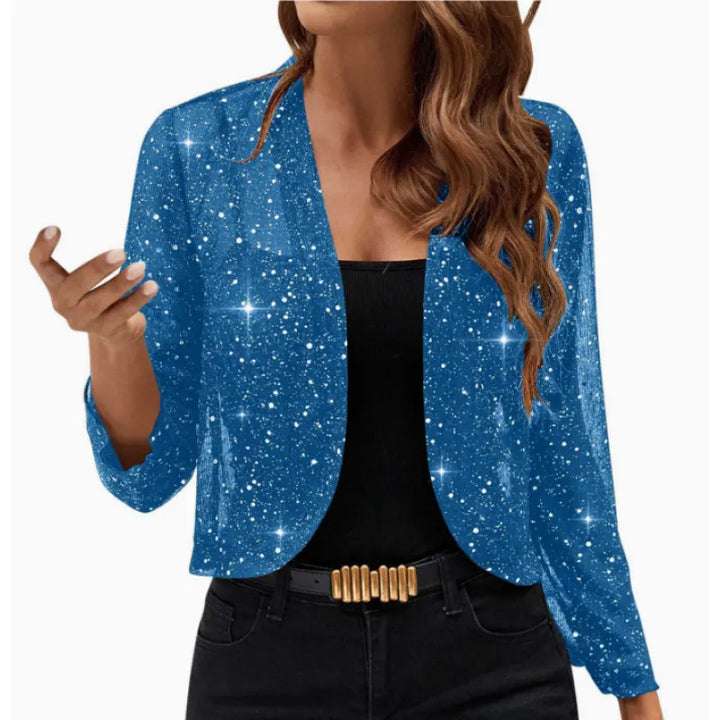 Elaine | Shimmer Cropped Jacket