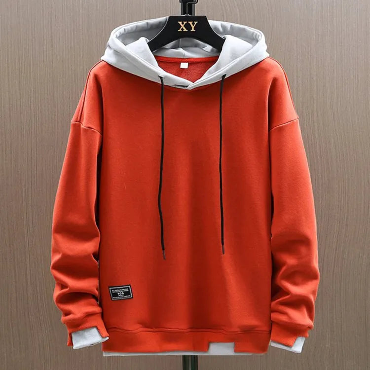 Wayne | Tvåfärgad Avslappnad Hoodie