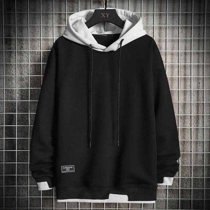 Wayne | Tvåfärgad Avslappnad Hoodie
