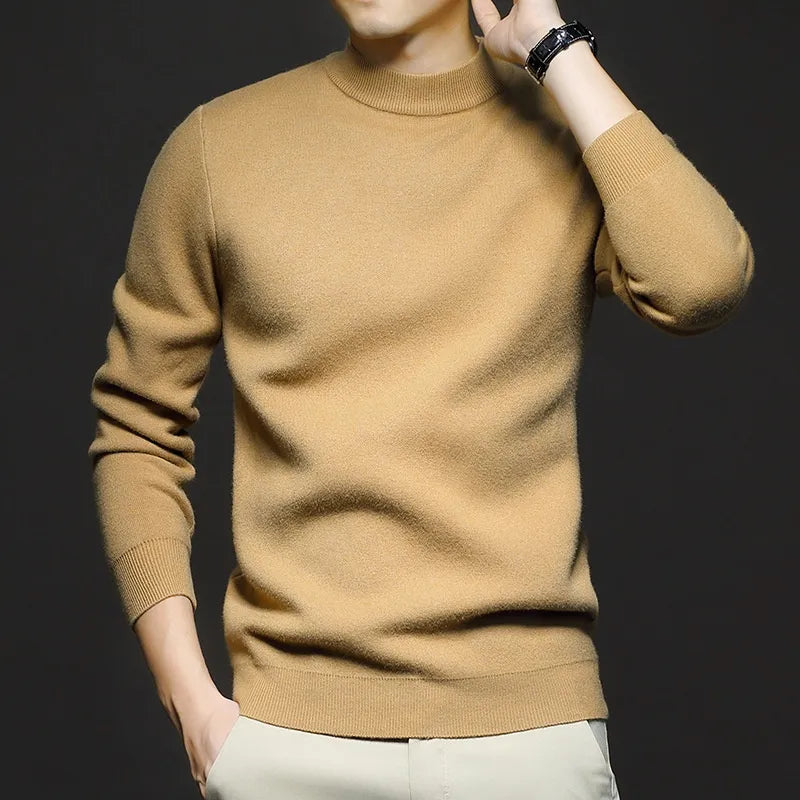 Russell | Finslipad Mock-Neck Tröja