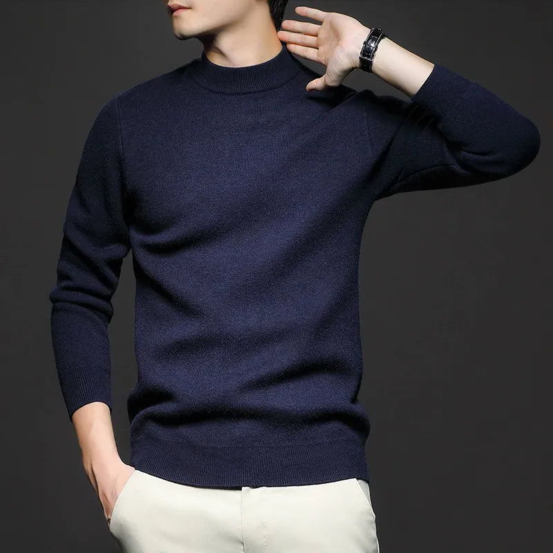 Russell | Finslipad Mock-Neck Tröja