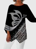 Kathleen | Shimmer Butterfly Långärmad Topp