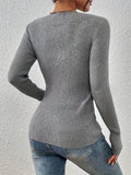 Helene | Ribbad Halvknappad Topp