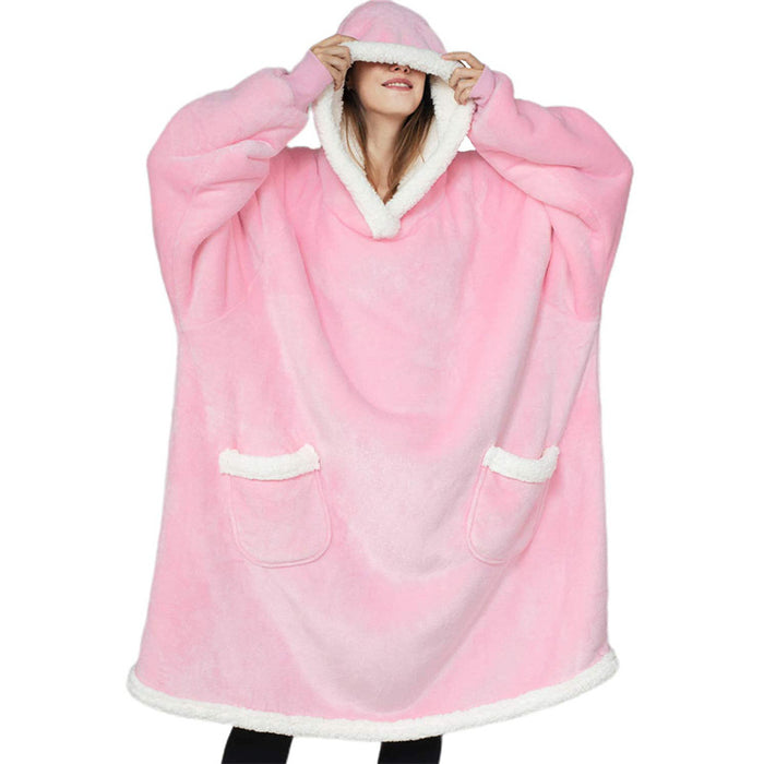 Saga | Filthoodie i tjock fleece med sherpafodrad luva
