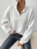 Susanna | Avslappnad Kvartzip-Pullover