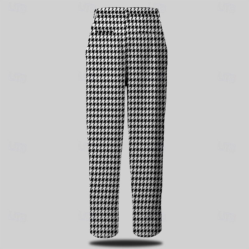 Nolan | Skräddarsydd Houndstooth Byxor