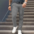 Nolan | Skräddarsydd Houndstooth Byxor